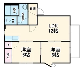 コートビレッジ高須A【1階】の間取り