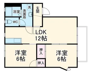 ジュネスシャトーA【2階】の間取り