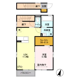 エクセルコート【1階】の間取り