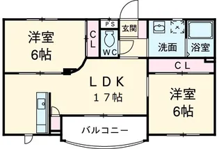 シンシア【302号室】の間取り