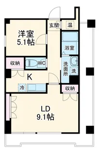 LEON−K【3階】の間取り