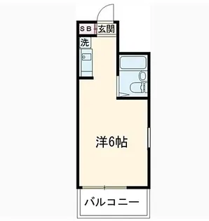 あしのはうす永福【206号室】の間取り