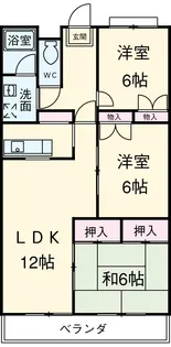 ニュークリーンシティ【1階】の間取り