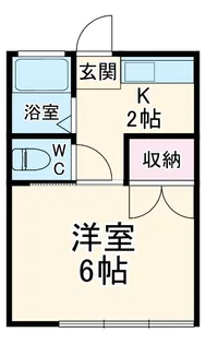 當麻ハイツ【106号室】の間取り