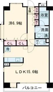 ヒルズ洗足池公園【2階】の間取り