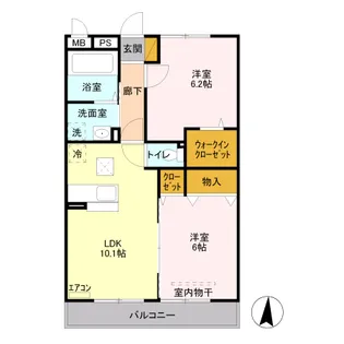 リーベン【1階】の間取り