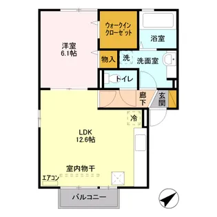 グランシャリオ【1階】の間取り