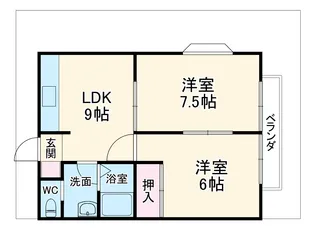 コーポカサ・ドミール【2階】の間取り