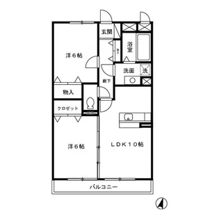 プレミール【1階】の間取り