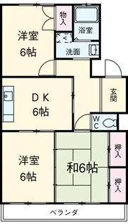 サンライズベル【5階】の間取り