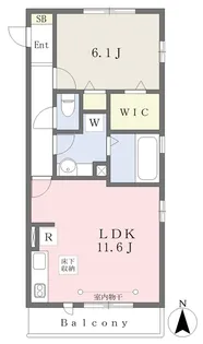 IVY TERRACE【1階】の間取り
