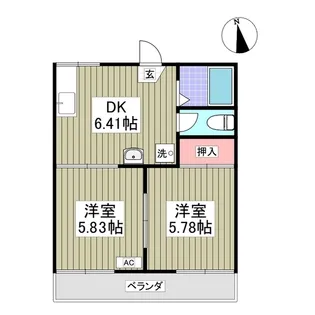 コーポサイトウ【1階】の間取り