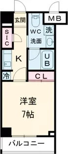 パークペルル池尻【5階】の間取り