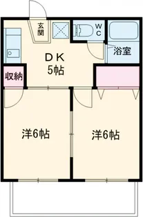 コーポ大岡山Ⅱ【101号室】の間取り