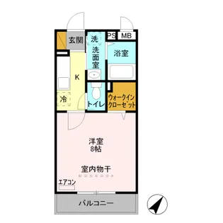 SkyルームⅢ【3階】の間取り