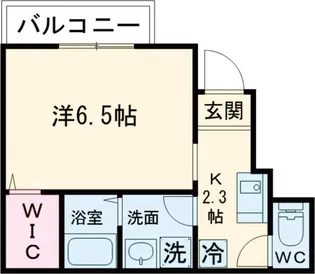 アールズコートⅡ棟【101号室】の間取り