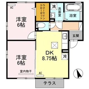 トスカーナ【1階】の間取り