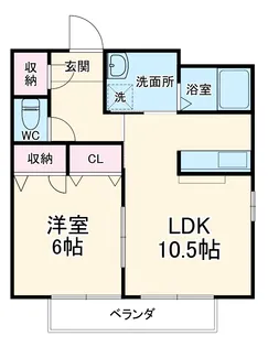 アムール青山【1階】の間取り
