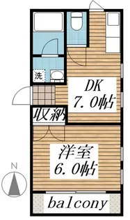 クレールメゾン【2階】の間取り