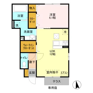 キャピタル【1階】の間取り