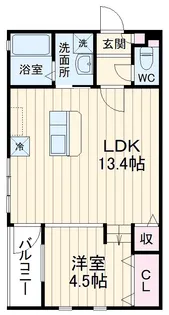 グランドゥール向ヶ丘【2階】の間取り