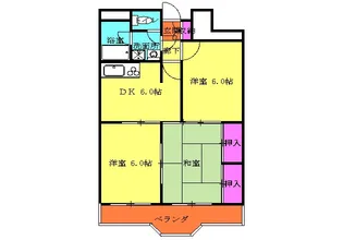 リヴェールマンション熊谷【3階】の間取り