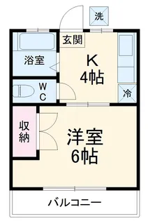 シティハイムグリーン成城【203号室】の間取り