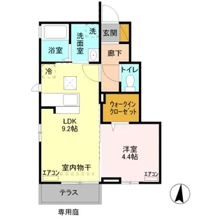 WIT熊谷Ⅱ【1階】の間取り
