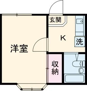 五反野ハイツ【101号室】の間取り