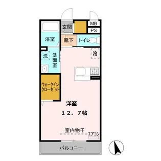 サンライズ上之【3階】の間取り