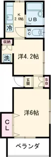 コーポミナミ【2階】の間取り