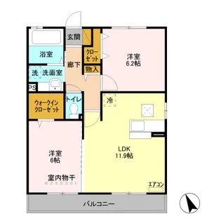 グランフォート【1階】の間取り