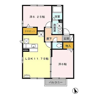 レオシェスタ【102号室】の間取り