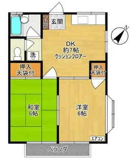 ヴィラ関谷【1階】の間取り