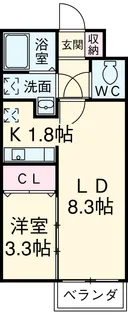 エクセレント東綾瀬【1階】の間取り