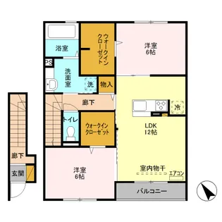 ラフォーレ【2階】の間取り