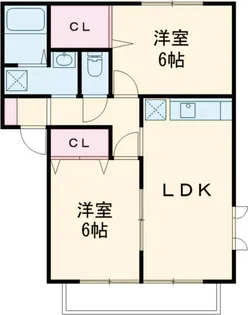 ハイツアルルB【202号室】の間取り