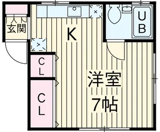 コーポ髙橋2【1階】の間取り