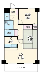 サザンクロス【5階】の間取り