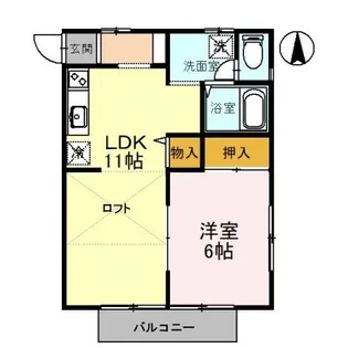 レディアンス熊谷【2階】の間取り