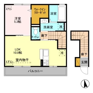 エトワールムーン【2階】の間取り