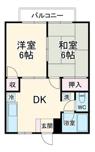宮沢ハイツ【1階】の間取り