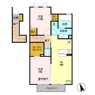 マンチェスター【2階】の間取り