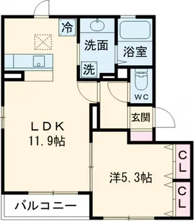 ユイマールA【1階】の間取り