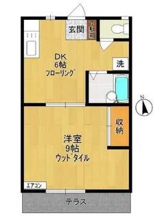 ハイムテルB【1階】の間取り