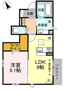 メゾン ド ソレイユ【1階】の間取り