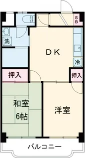 榎本ハイデンス【1階】の間取り