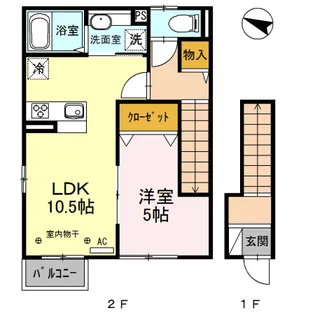 ガーデンコート【2階】の間取り