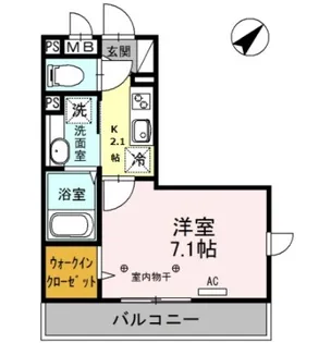 ジョーヌエトワール【1階】の間取り