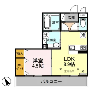 サンクレール【3階】の間取り